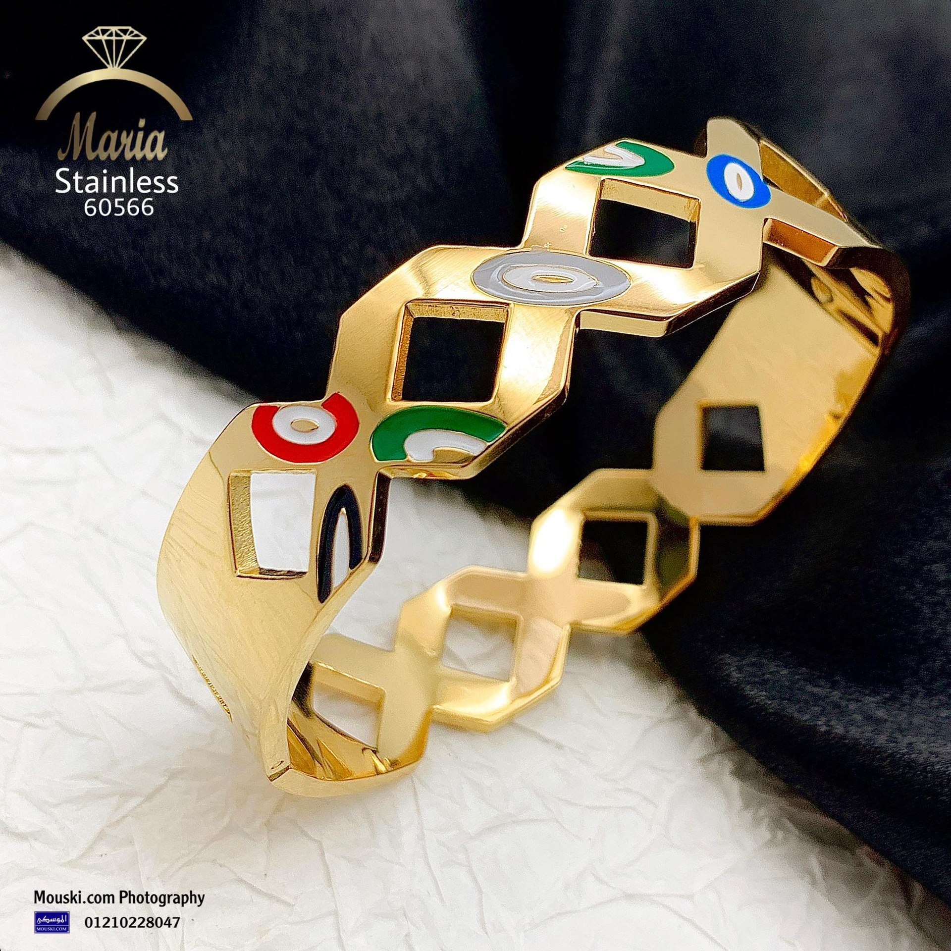 أسورة إشراقة الألوان الذهبية ✨