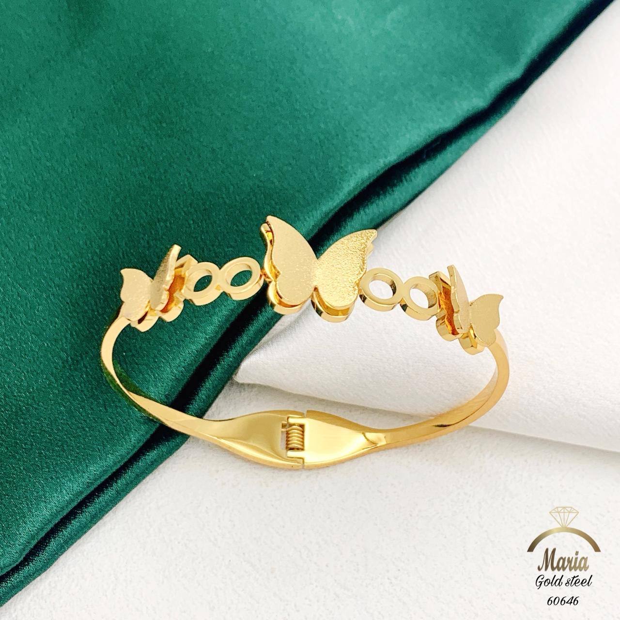 أسورة إنفينيتي الفراشات الذهبية ✨